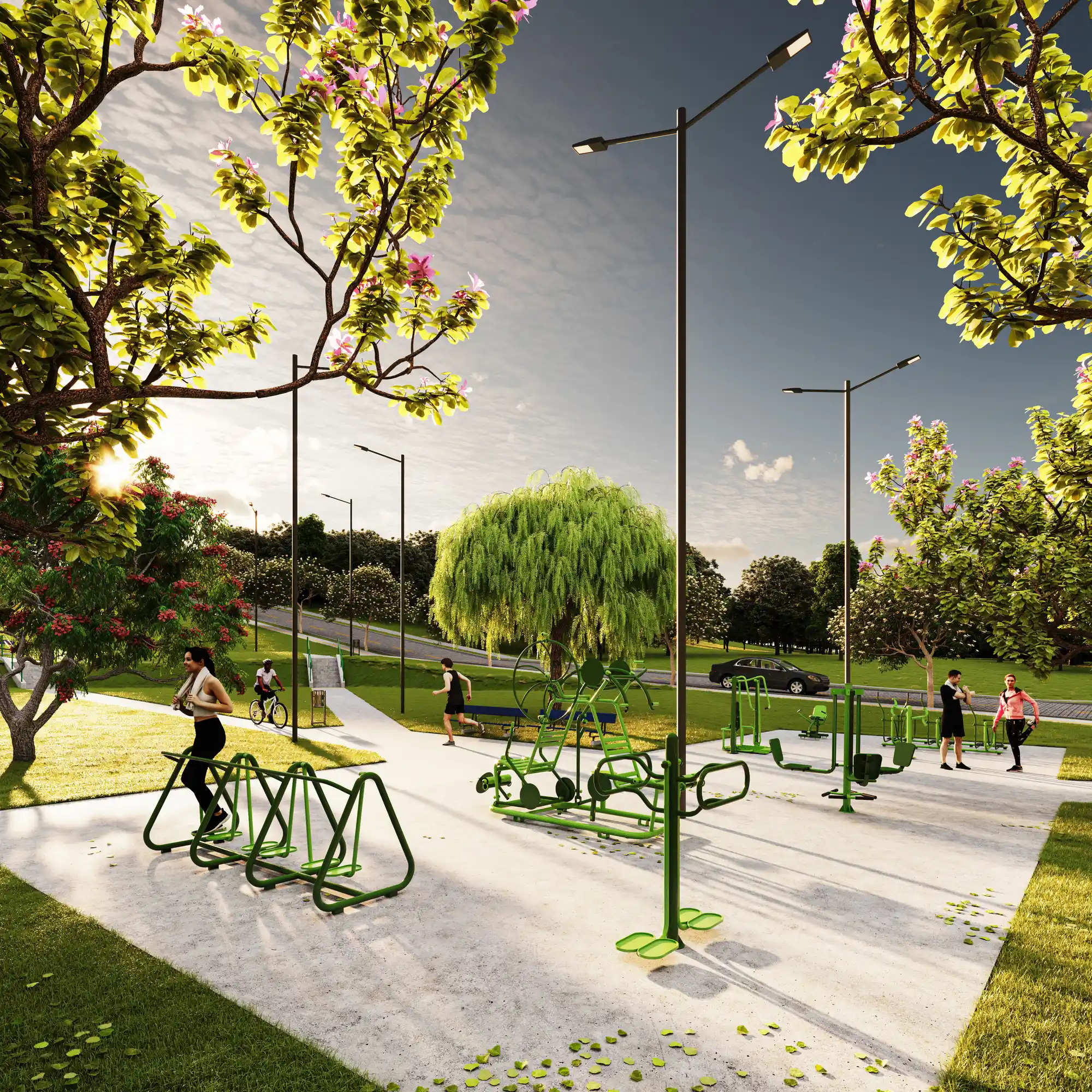 Fitness ao ar livre da Praça Las Casas